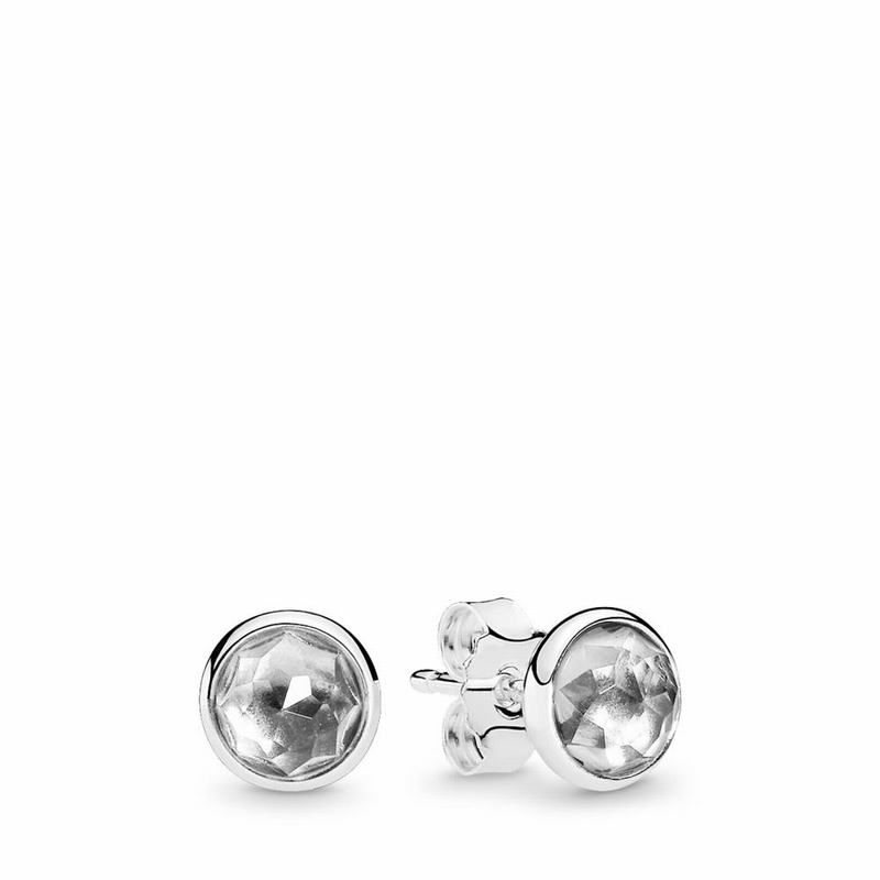 Pandora April Droplets Stud Earrings NZ Sale, Sterling Silver (678324-NXE)